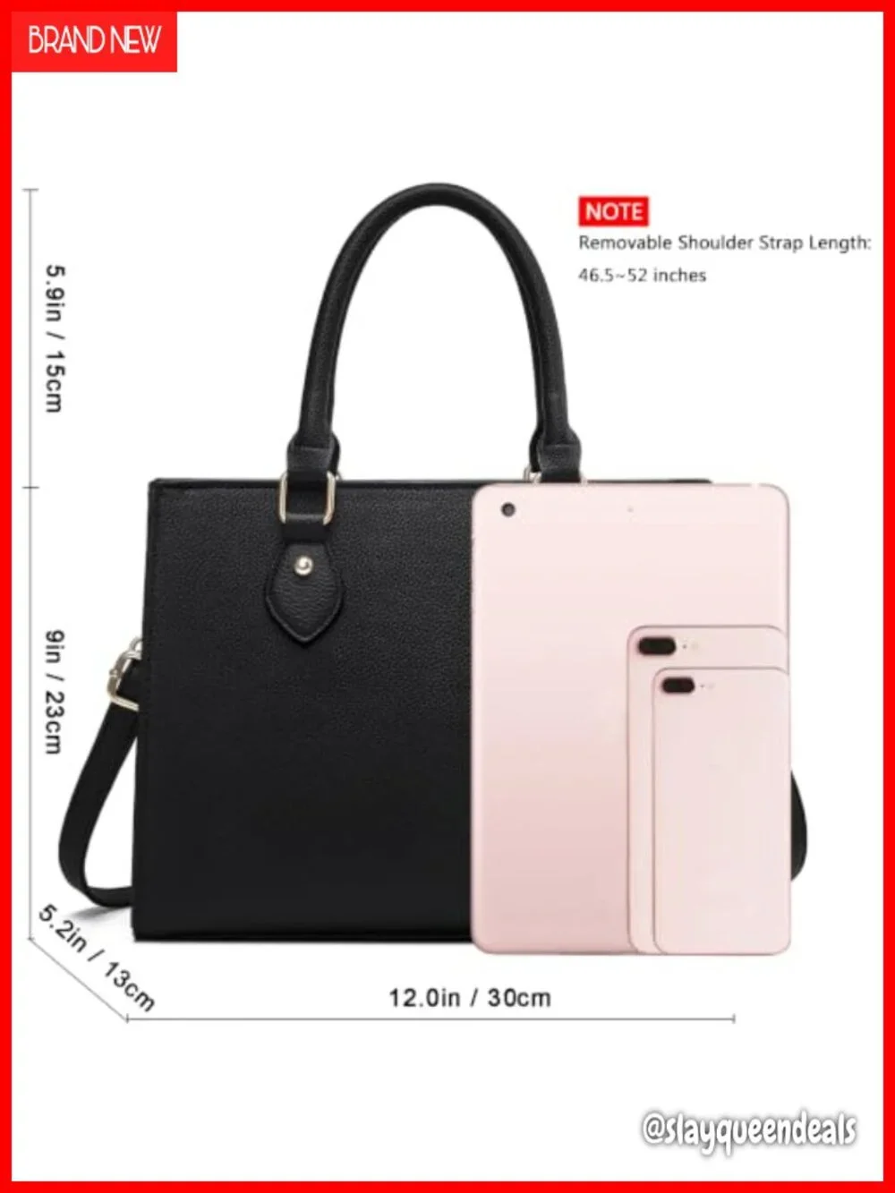 Women's PU Leather Satchel Crossbody Tote Handbag with Top Handle Shoulder